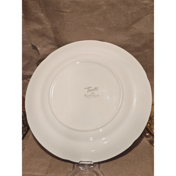 Crooksville China Jesus Christ Gold Trim Decorative Plate - Picture 4 of 8